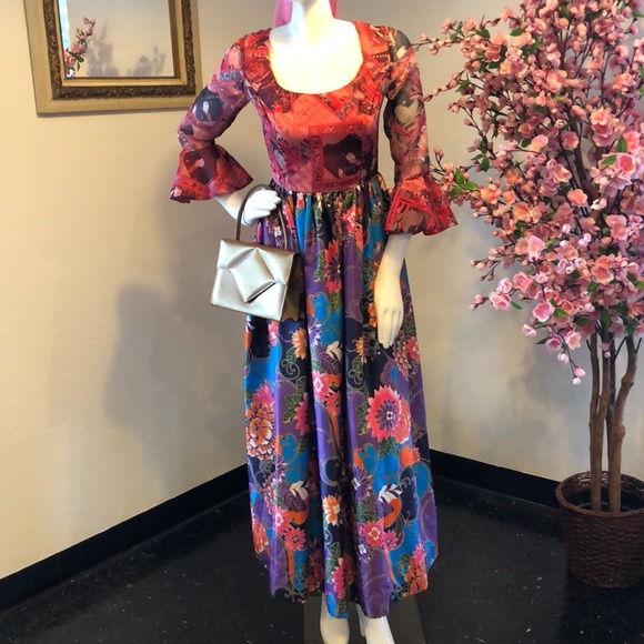 California Calliope Dresses Vintage California Calliope Maxi Dress